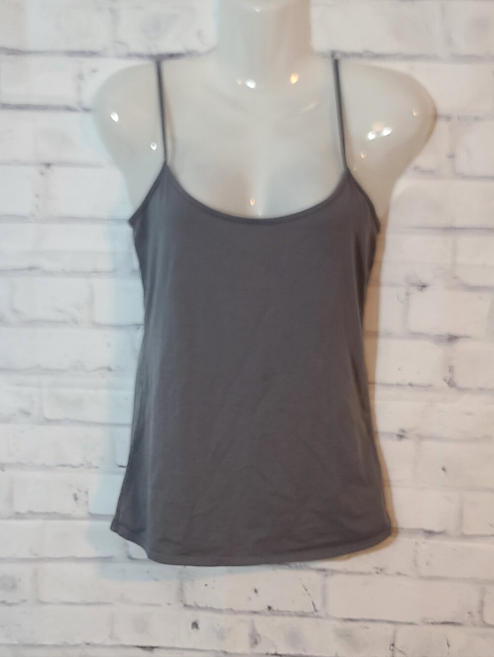 Old Navy First Layer Basic Gray Cami Tank Top Med